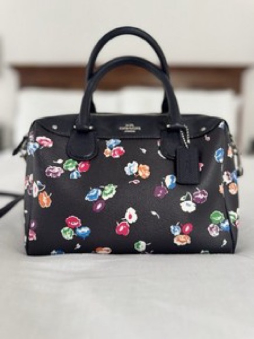 COACH F 25856 Floral Mix Print Bennett Leather Mini Purse Bag MSPR:$324